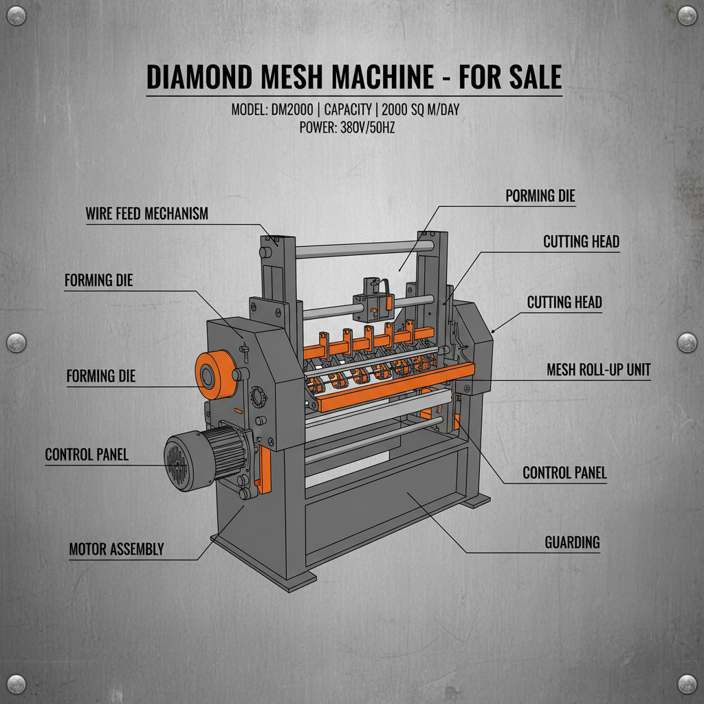 diamond mesh machine for sale