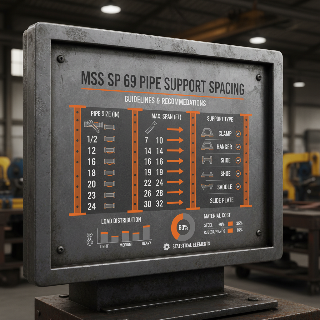 mss sp 69 pipe support spacing