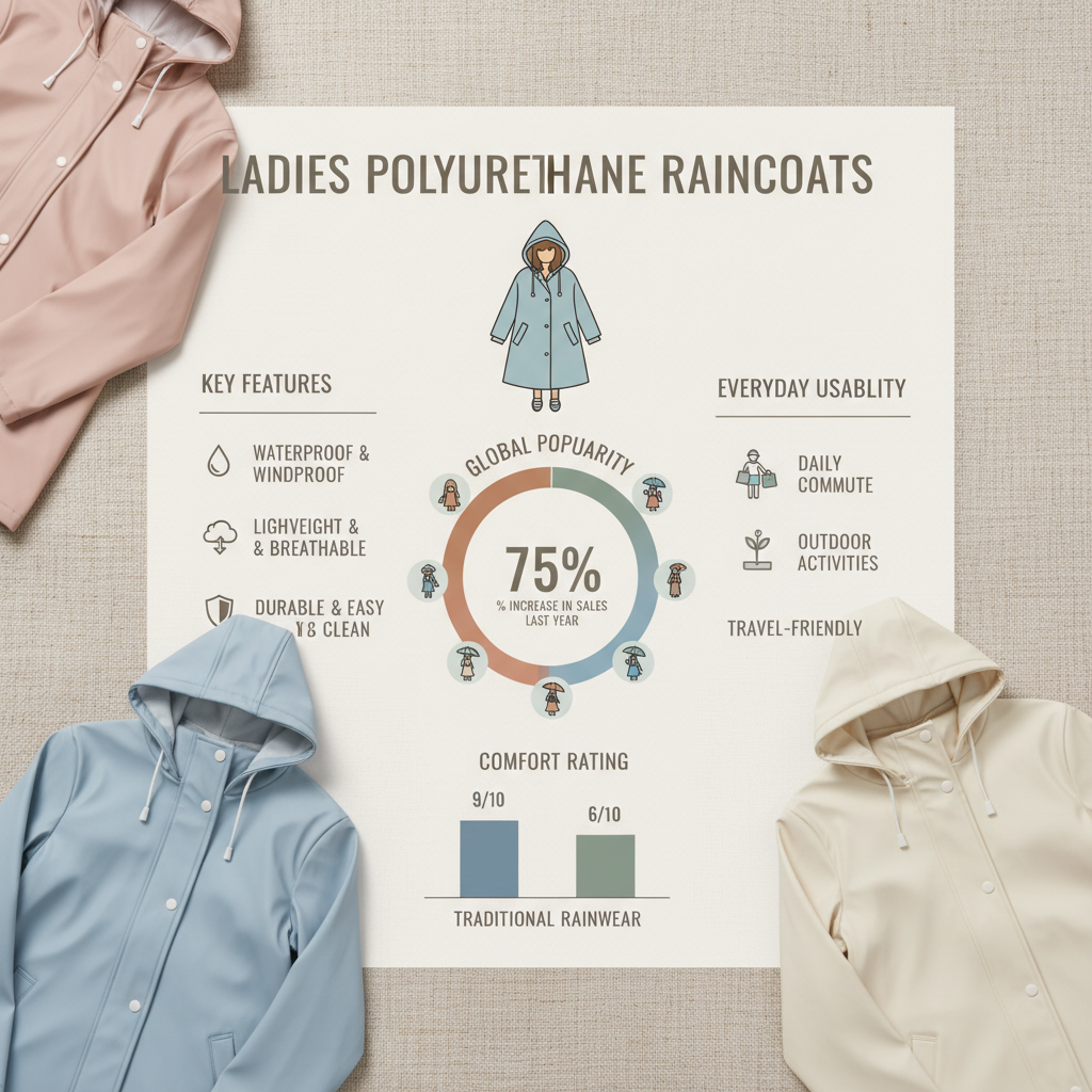 ladies polyurethane raincoats