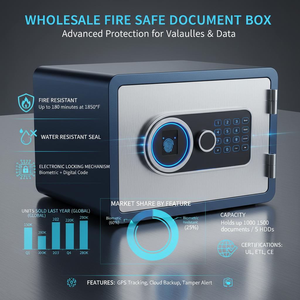 Wholesale fire safe document box