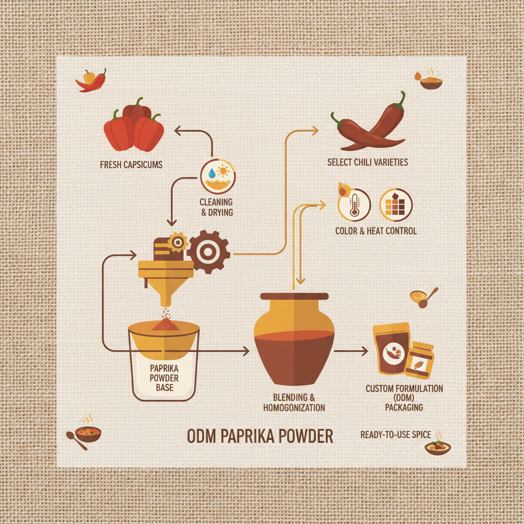 odm paprika powder made of