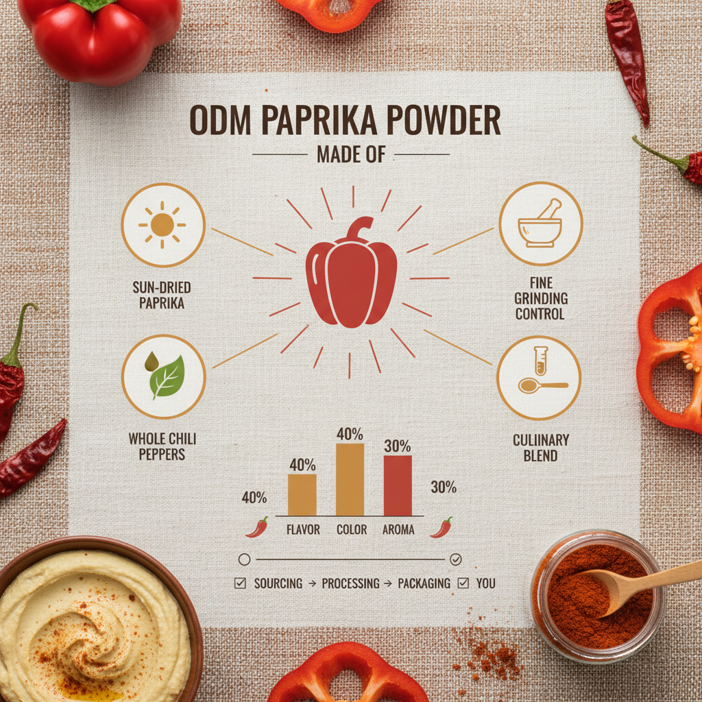 odm paprika powder made of