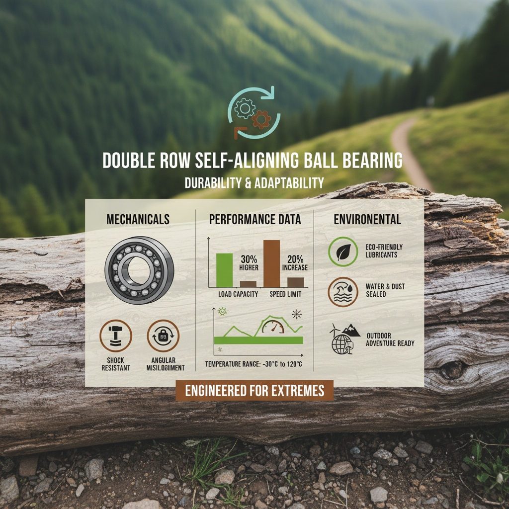  double row self aligning ball bearing