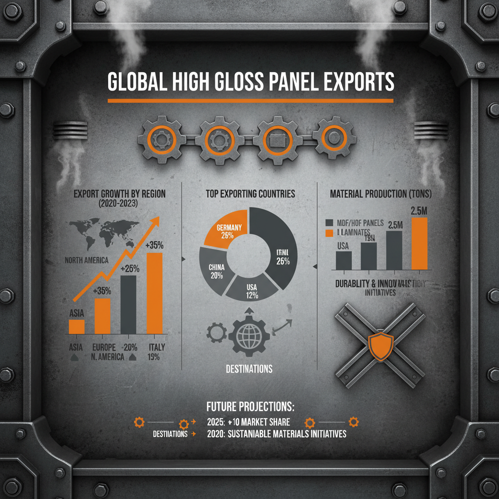 High gloss panel Exporter