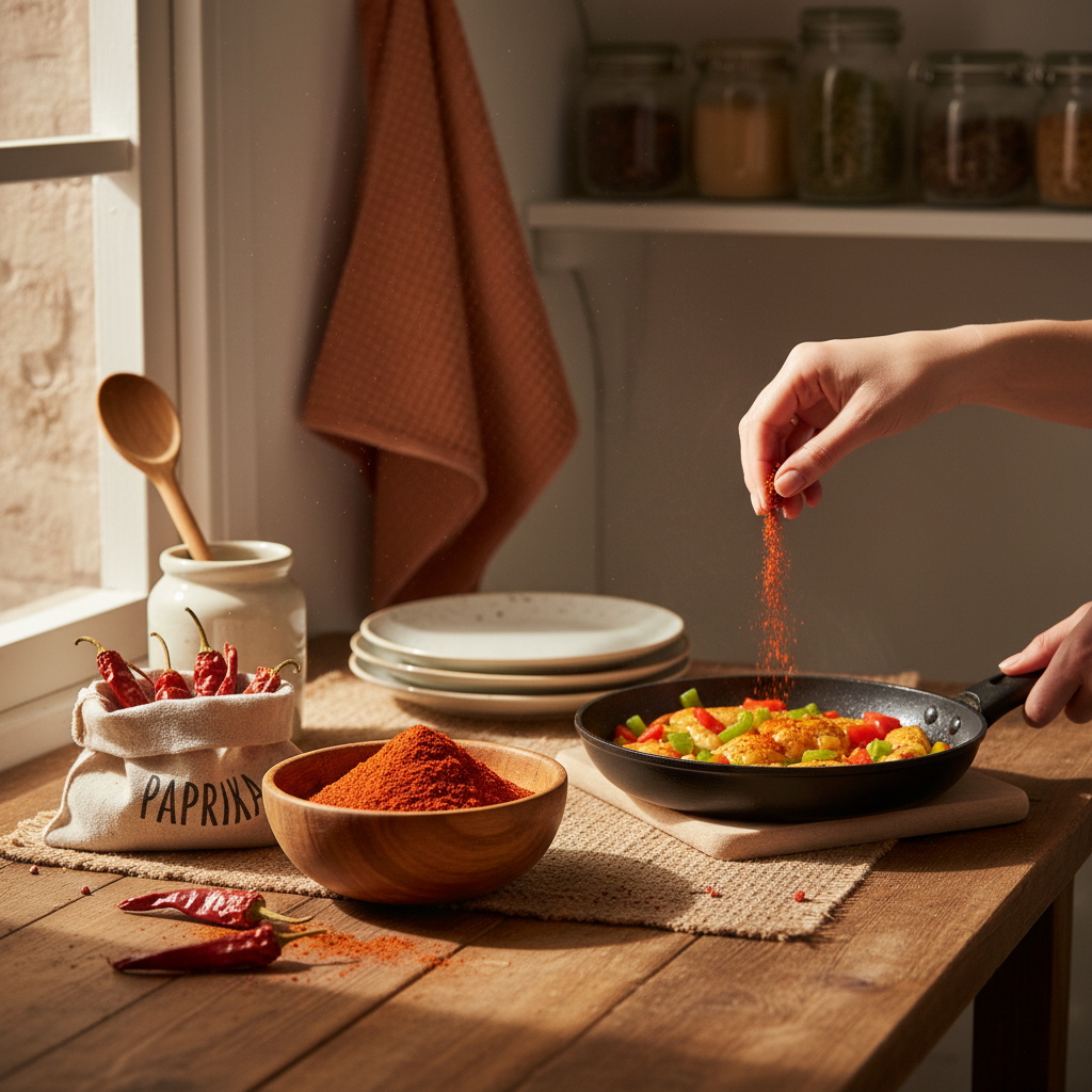 The Spice Paprika Flavor Color