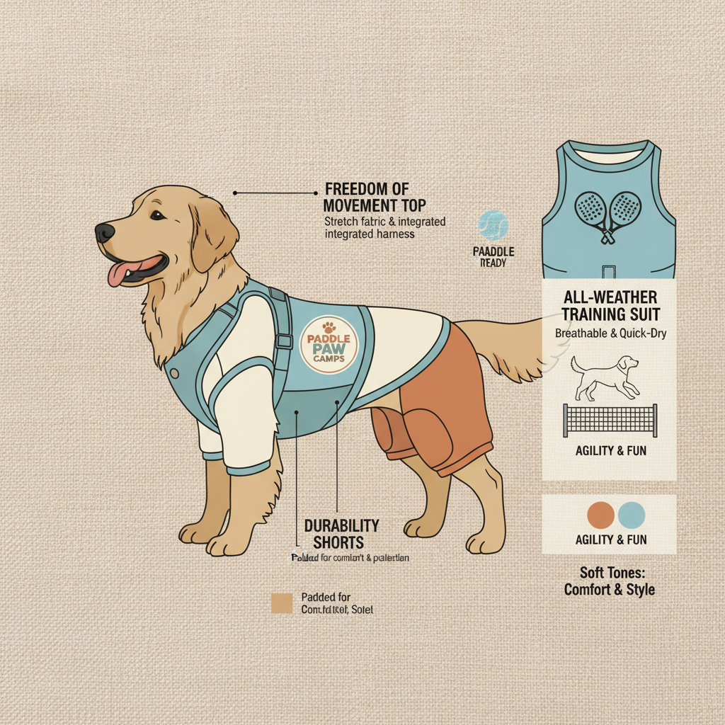 Pet Apparel Training Gear for Paddle Tennis Camps