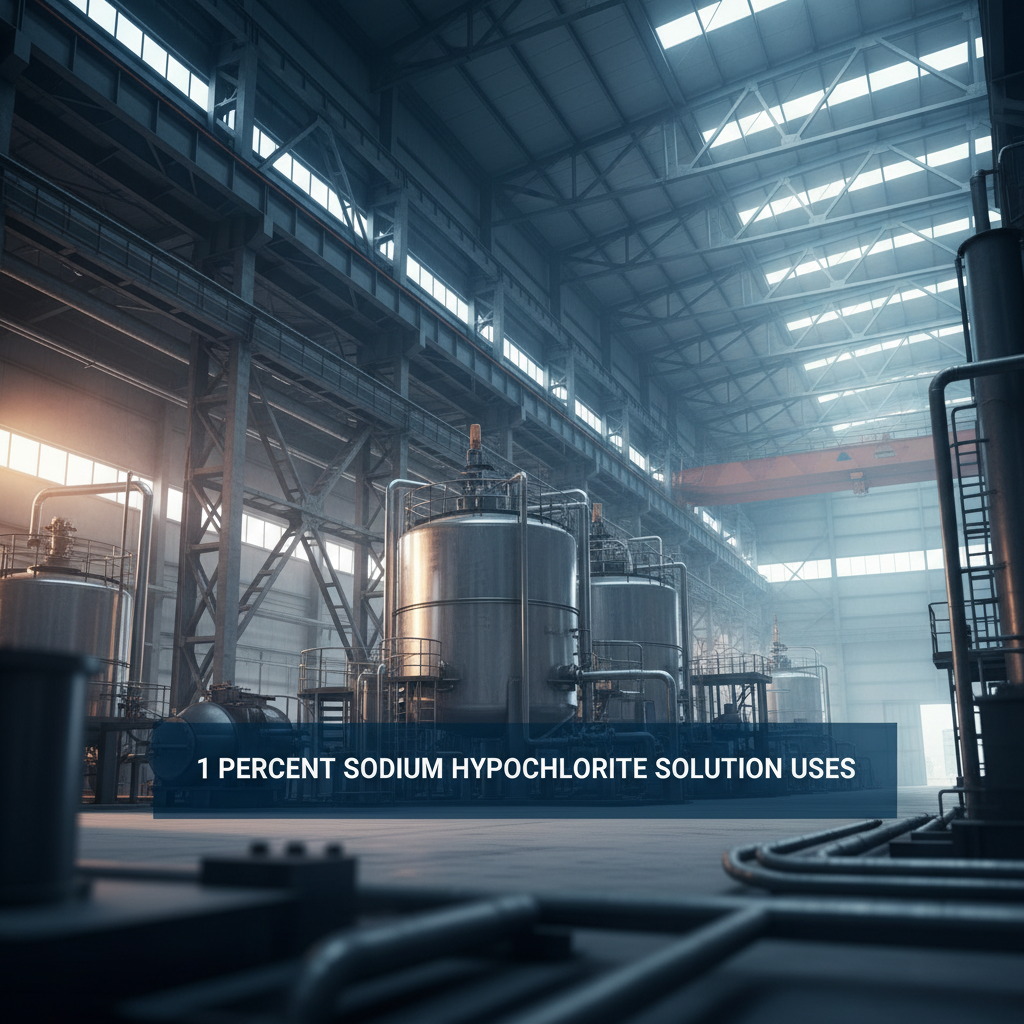 Sodium Hypochlorite Solutions for Disinfection Sanitation