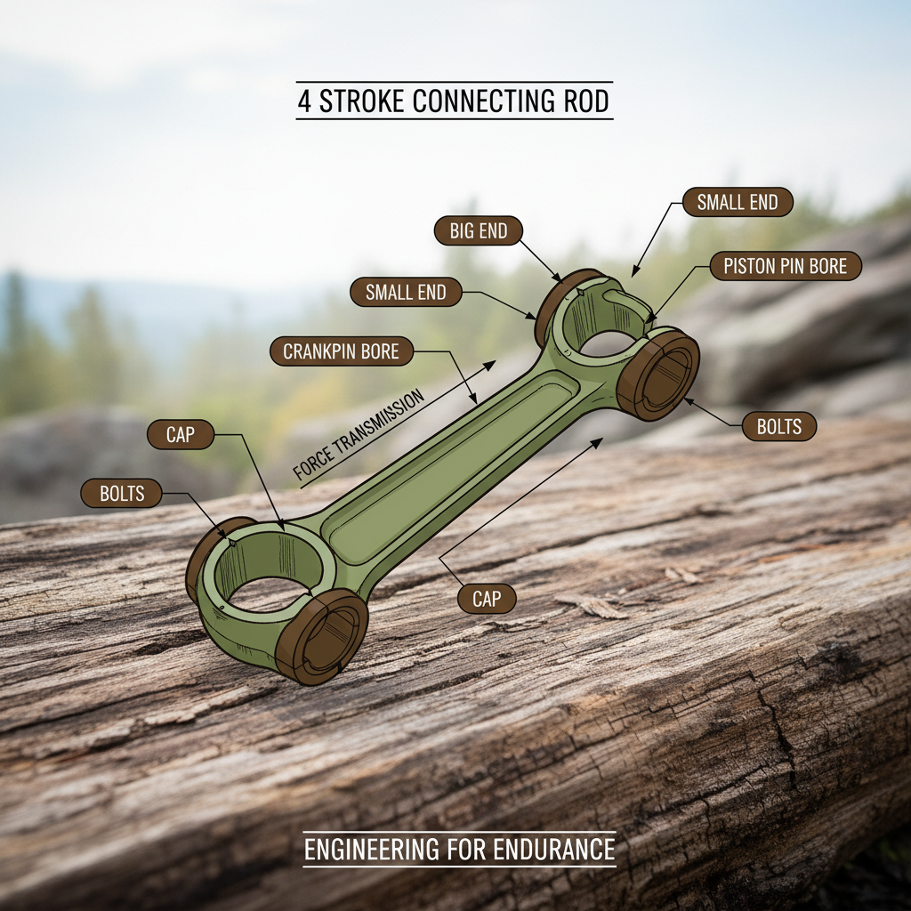Precision Engineering 4 Stroke Connecting Rods for Ultimate Performance