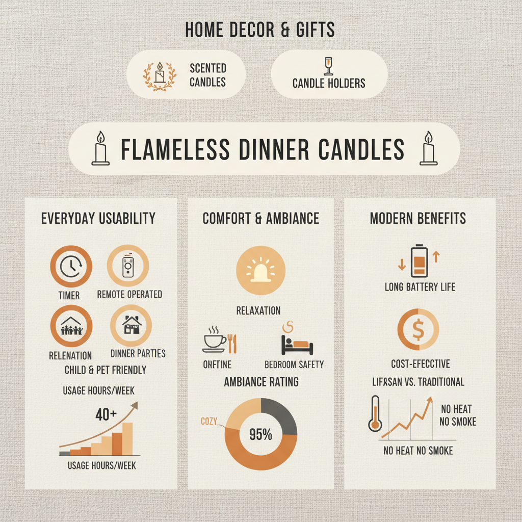 Enhance Your Home with Elegant Flameless Dinner Candles from Ouni Candle