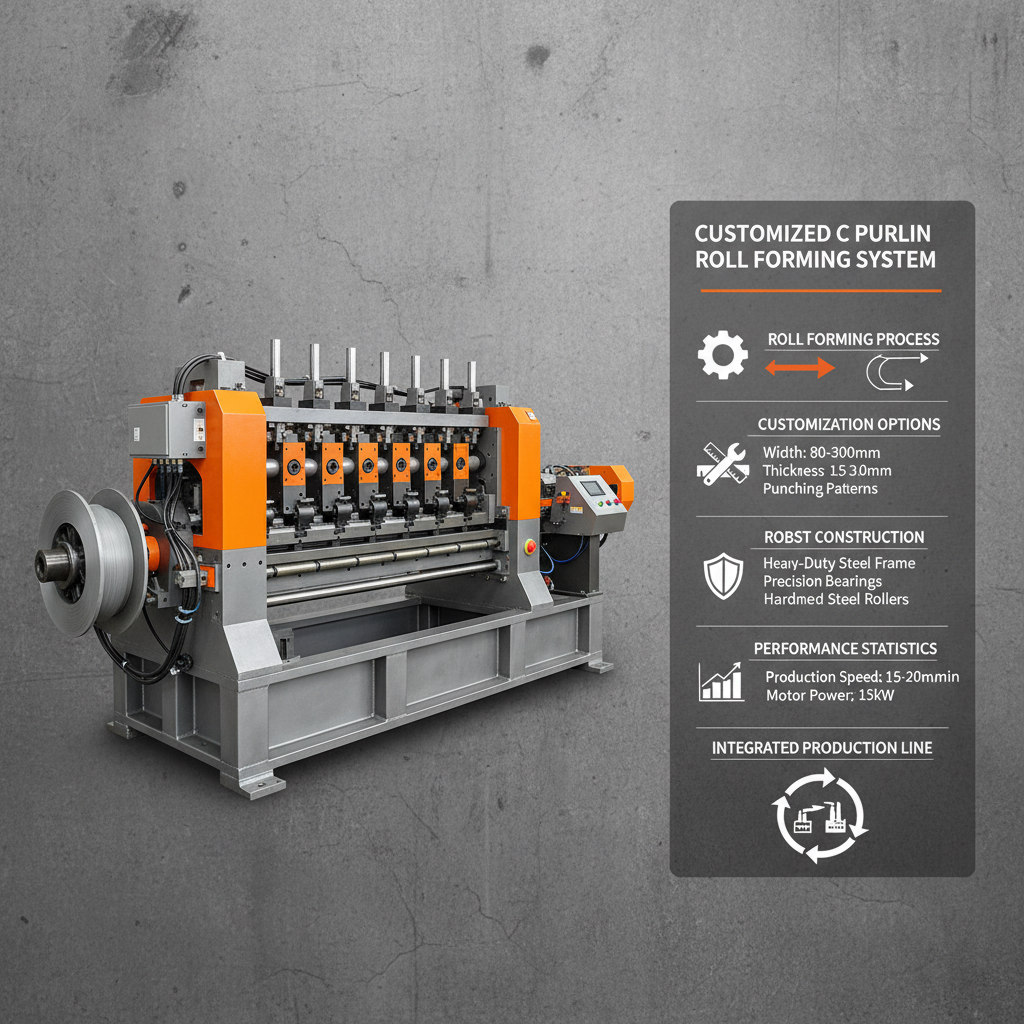 Optimized Production with a Customized C Purlin Roll Forming Machine Solution