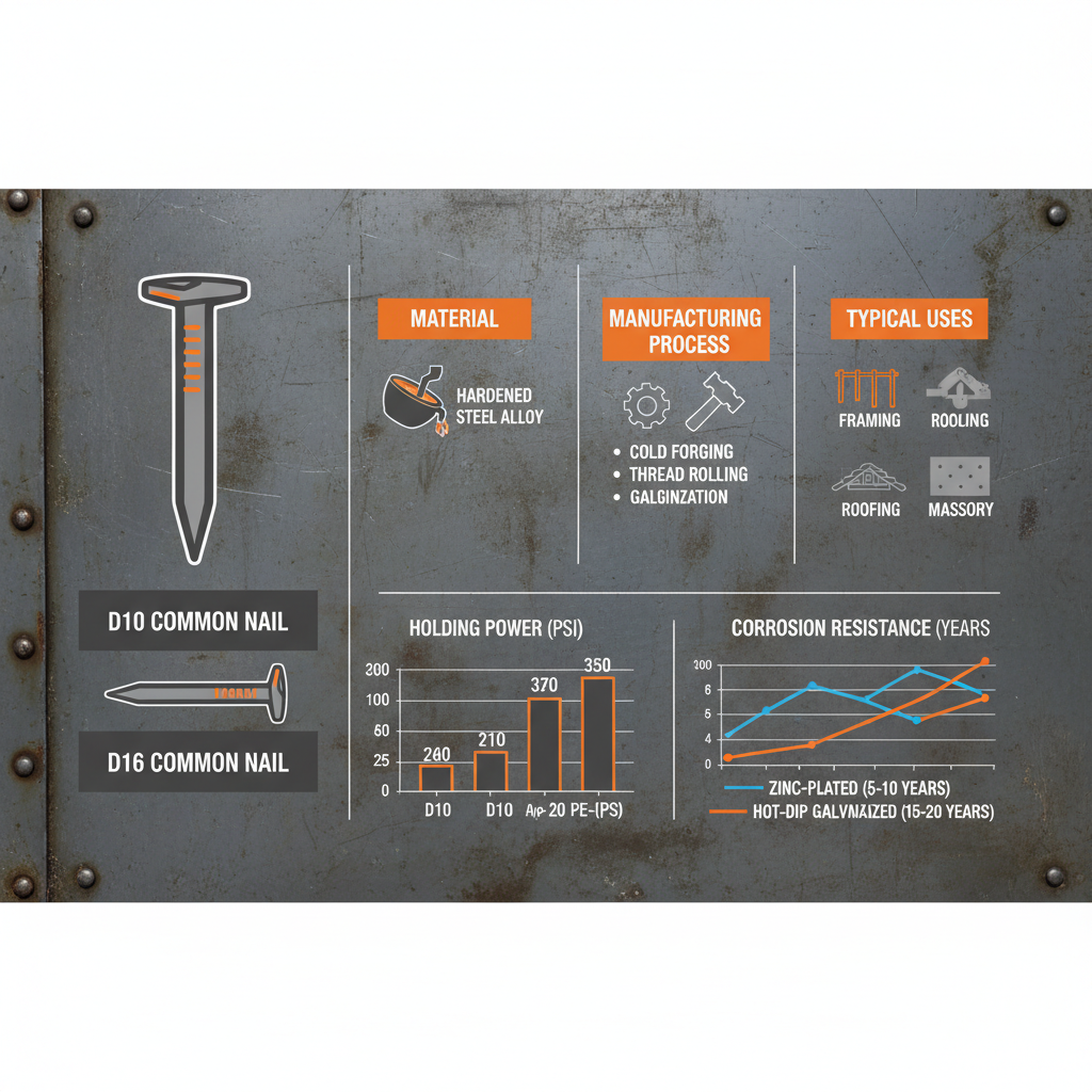 Comprehensive Guide to D10 and D16 Common Nails for Construction Projects