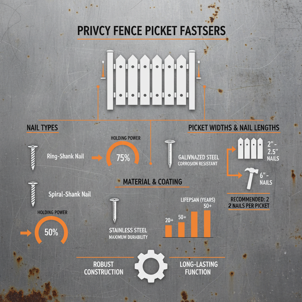 Choosing the Best Nails for Privacy Fence Pickets and Long Lasting Results