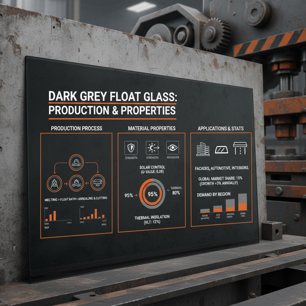 Elevate Your Vision with Dark Grey Float Glass Crafted for Excellence