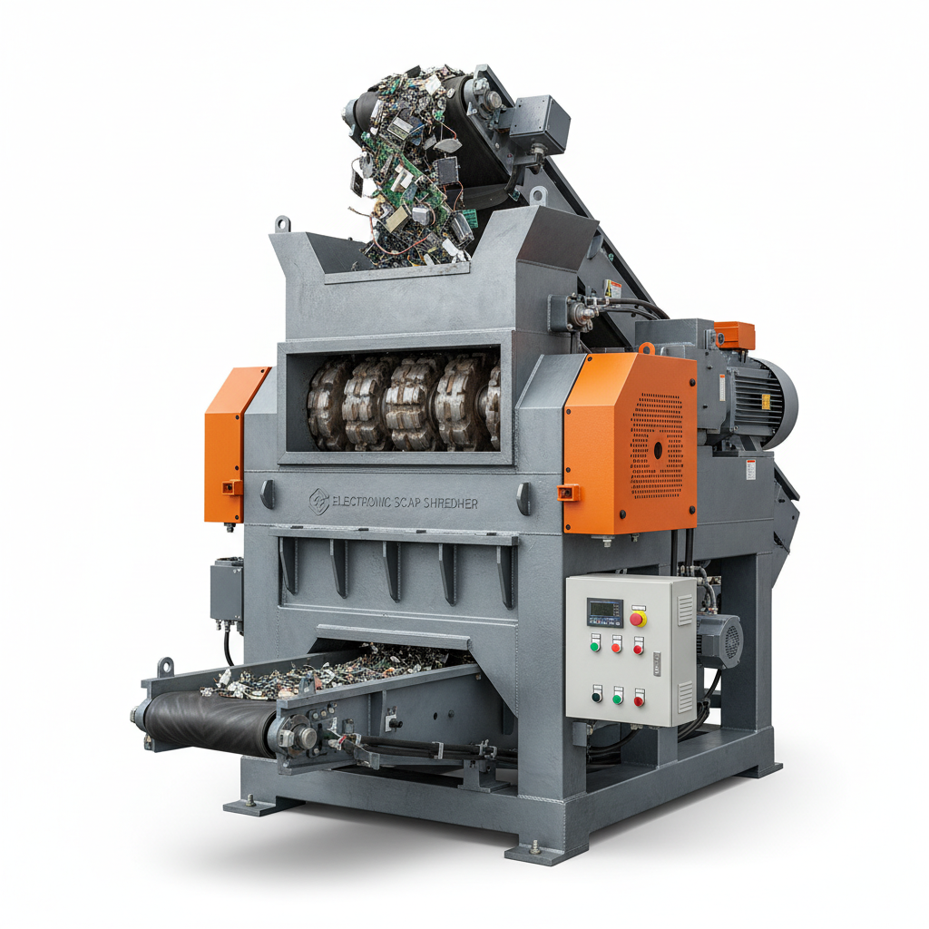 Maximize EWaste Recycling Efficiency with Robust Electronic Scrap Shredders