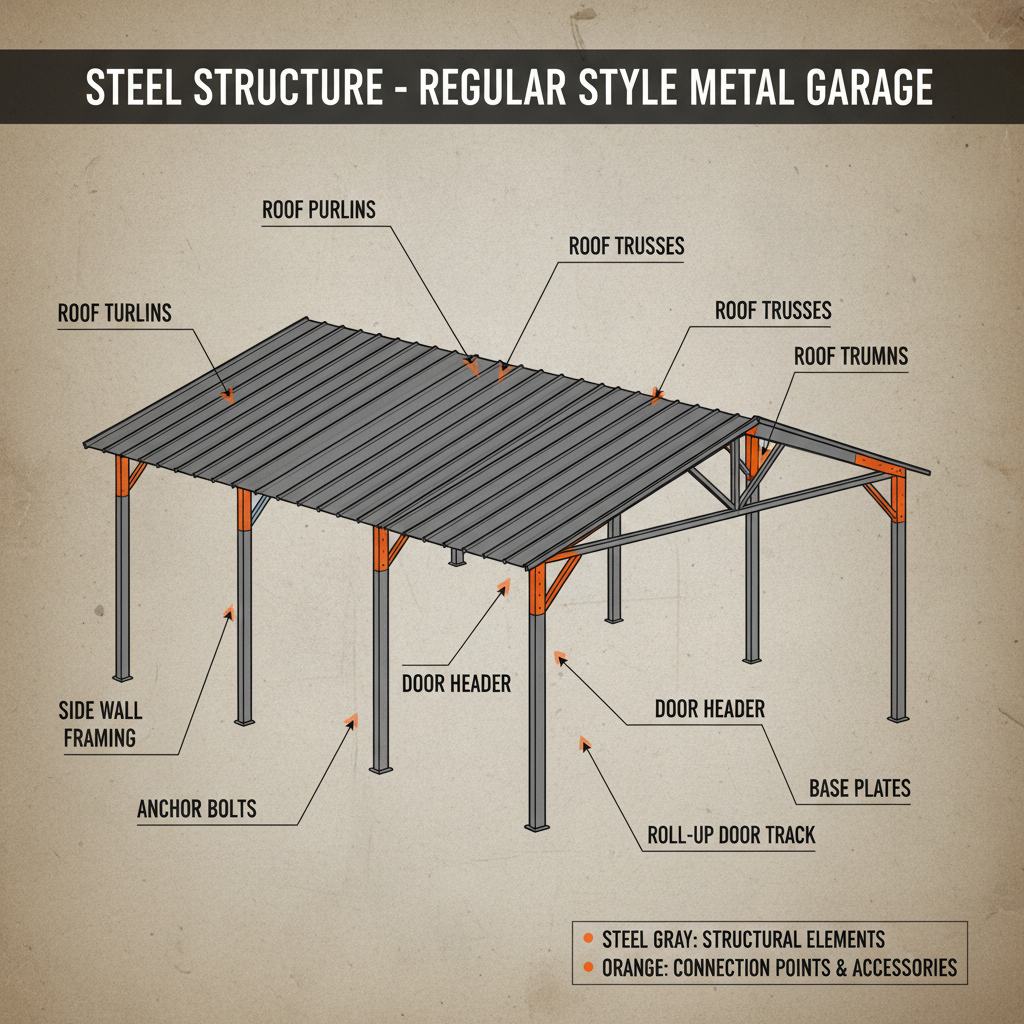 Invest in a Durable Regular Style Metal Garage for Long Term Protection