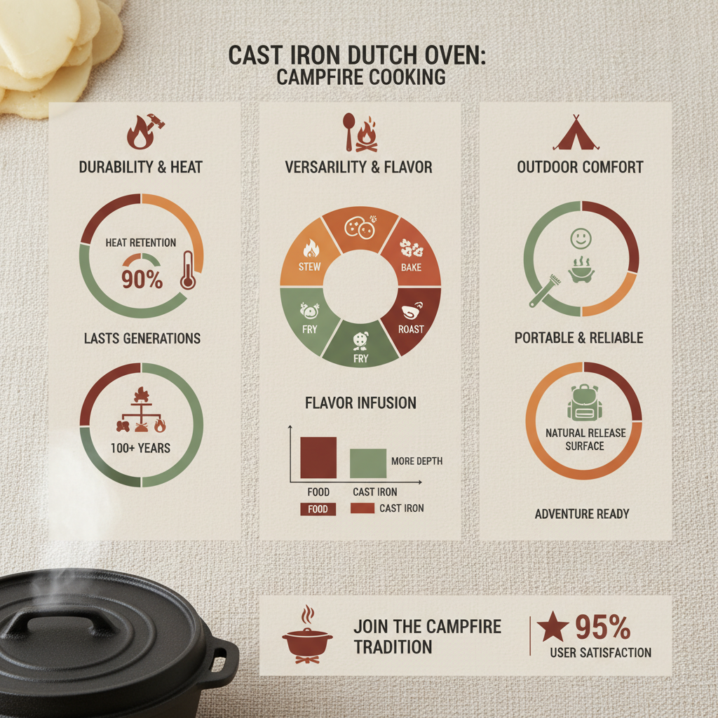 Elevate Your Outdoor Dining with Campfire Cooking with Cast Iron Dutch Oven