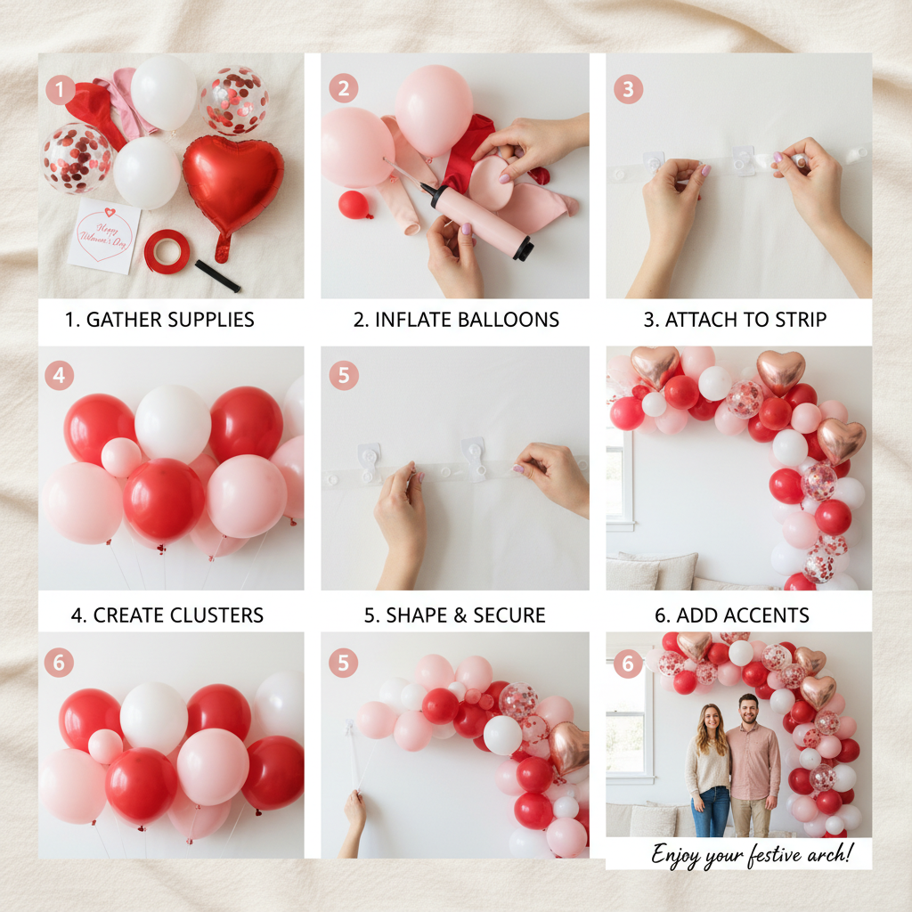 Create a Romantic Valentine's Day Balloon Arch for Unforgettable Celebrations