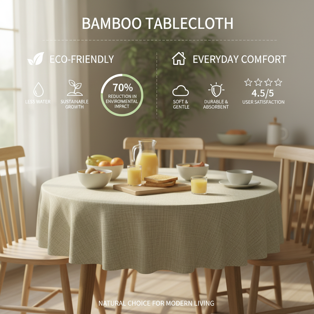 Elevate Your Dining Experience with a Stylish Bamboo Tablecloth from HBMEC Textiles