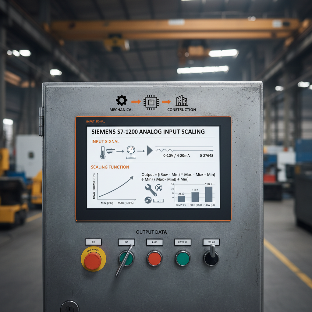 Siemens S7 1200 Analog Input Scaling for Accurate Industrial Control