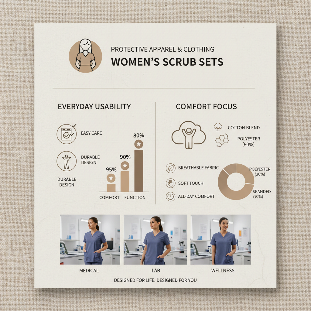 Find Your Ideal Fit with a Comfortable Set Womens Scrubs Guide