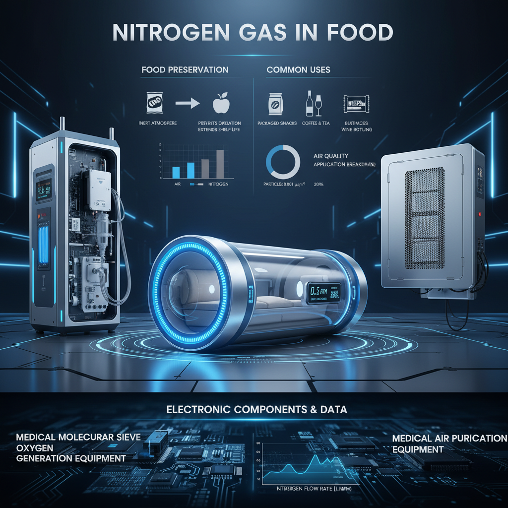 nitrogen gas in food