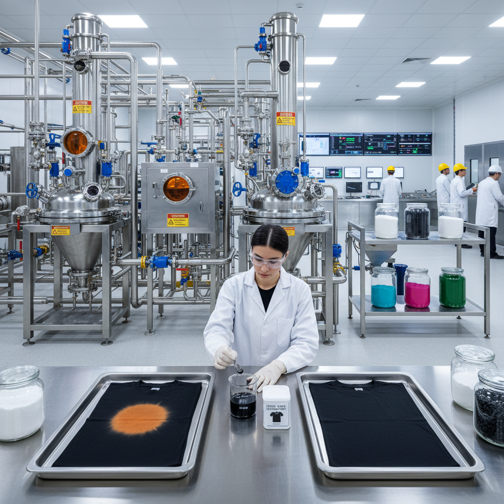 black fabric dye for bleach stains