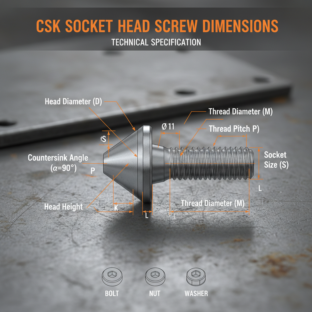 Comprehensive Guide to CSK Socket Head Screw Dimensions and Applications