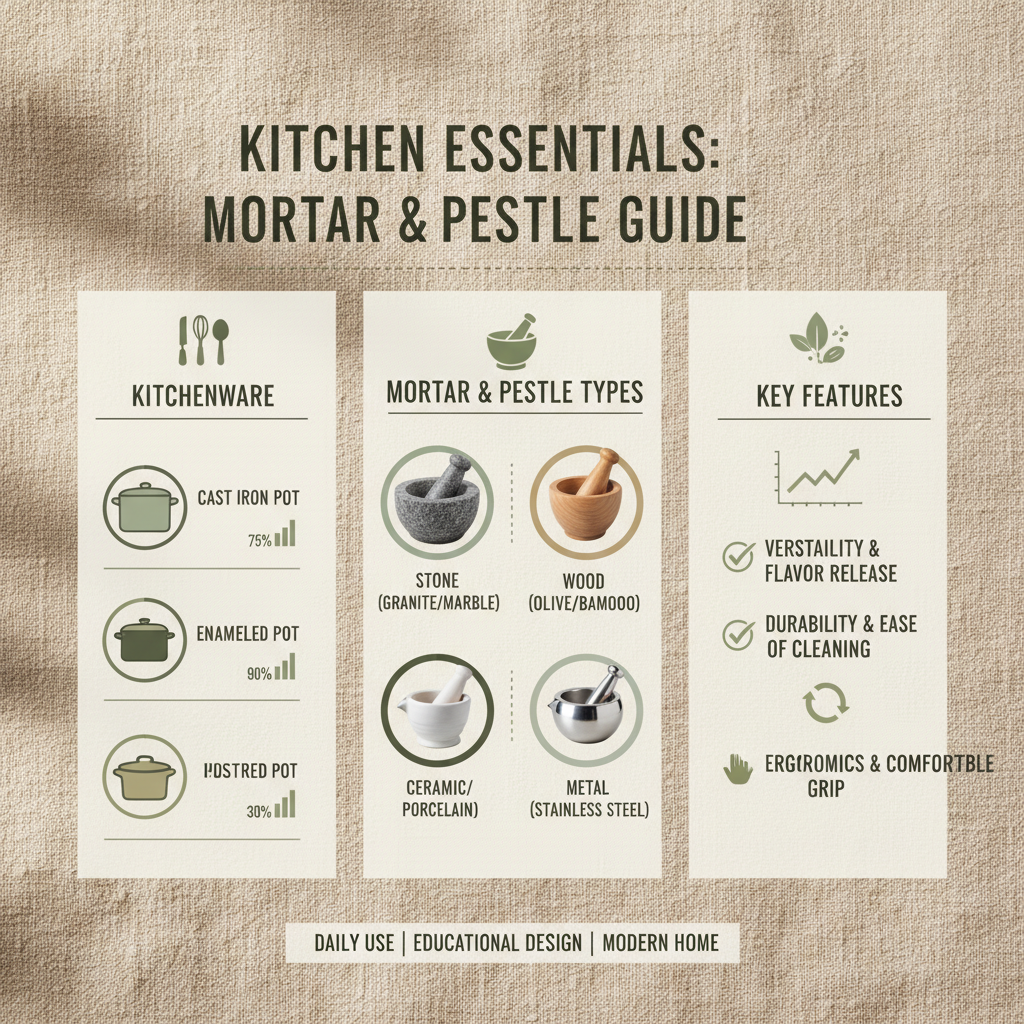 different types of mortar and pestle