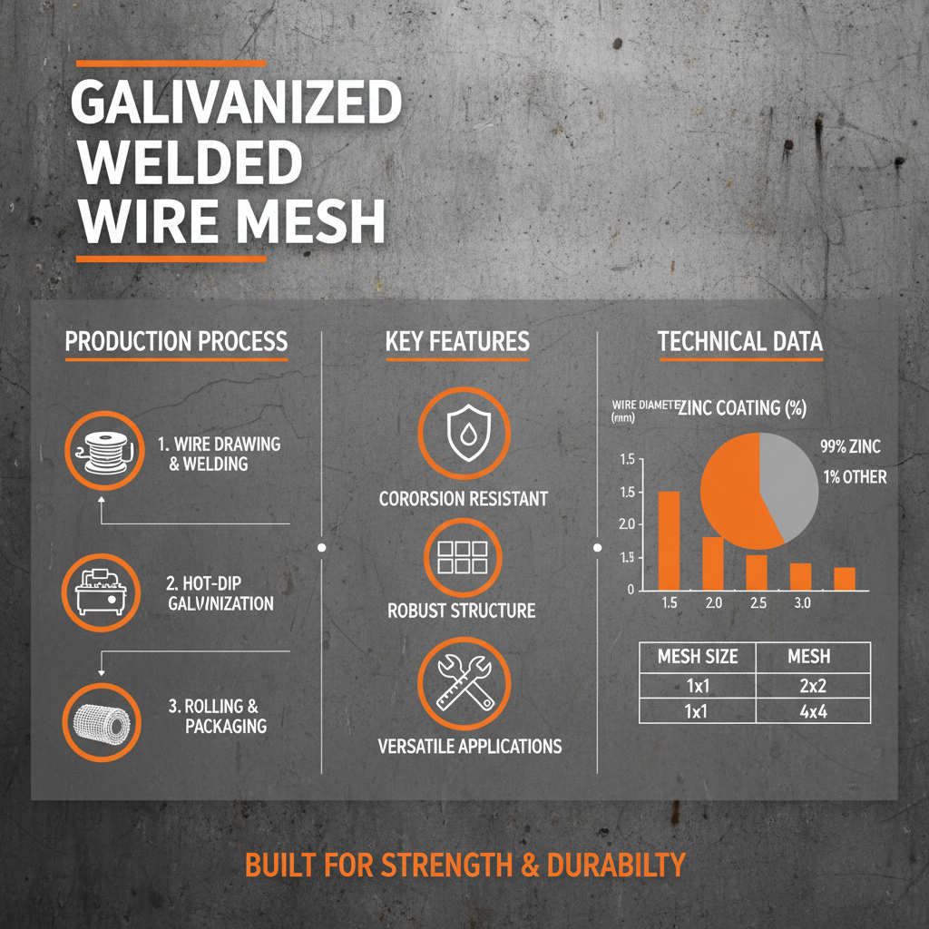 mesh galvanized welded wire