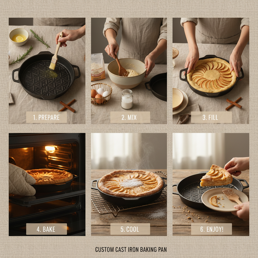 custom cast iron baking pan