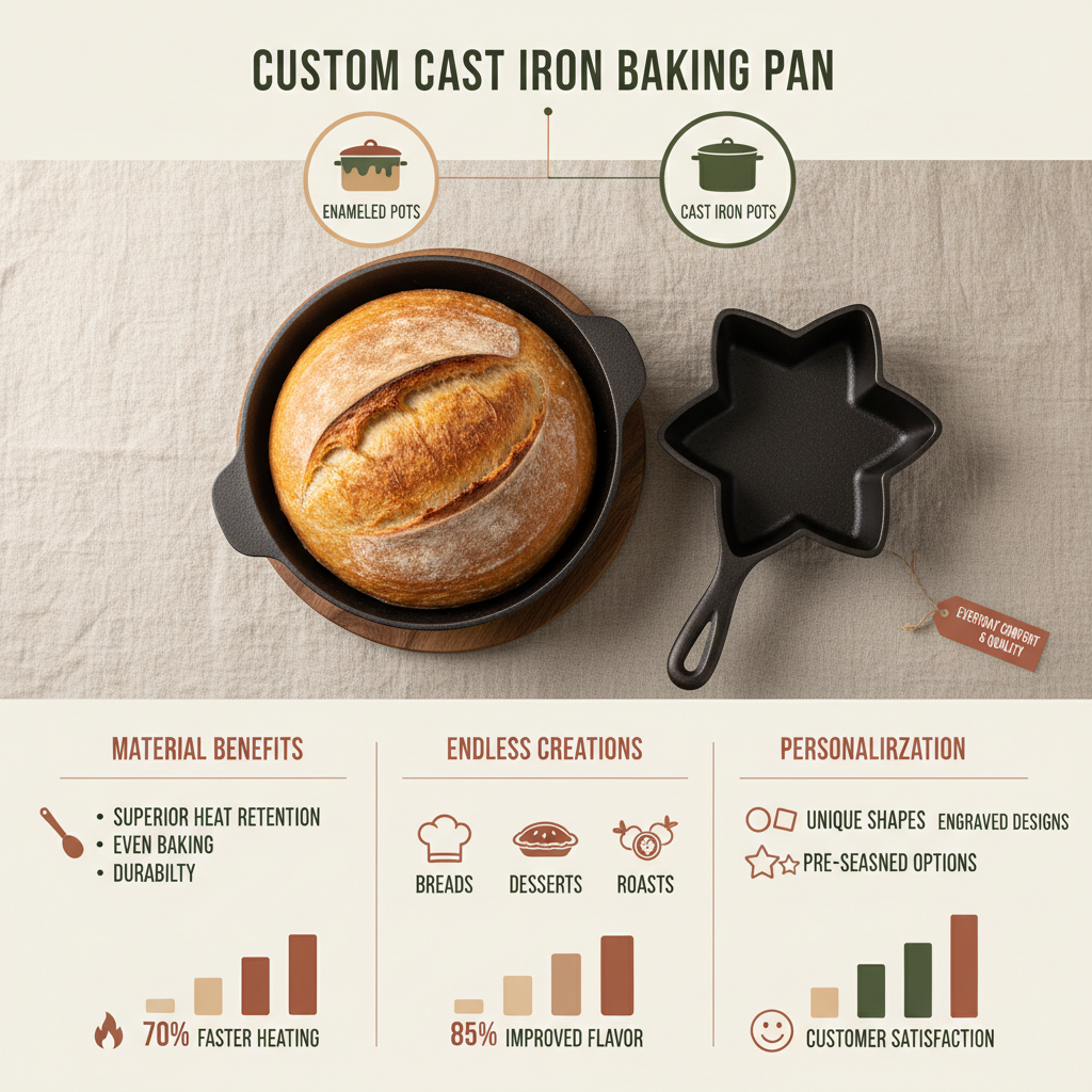 custom cast iron baking pan