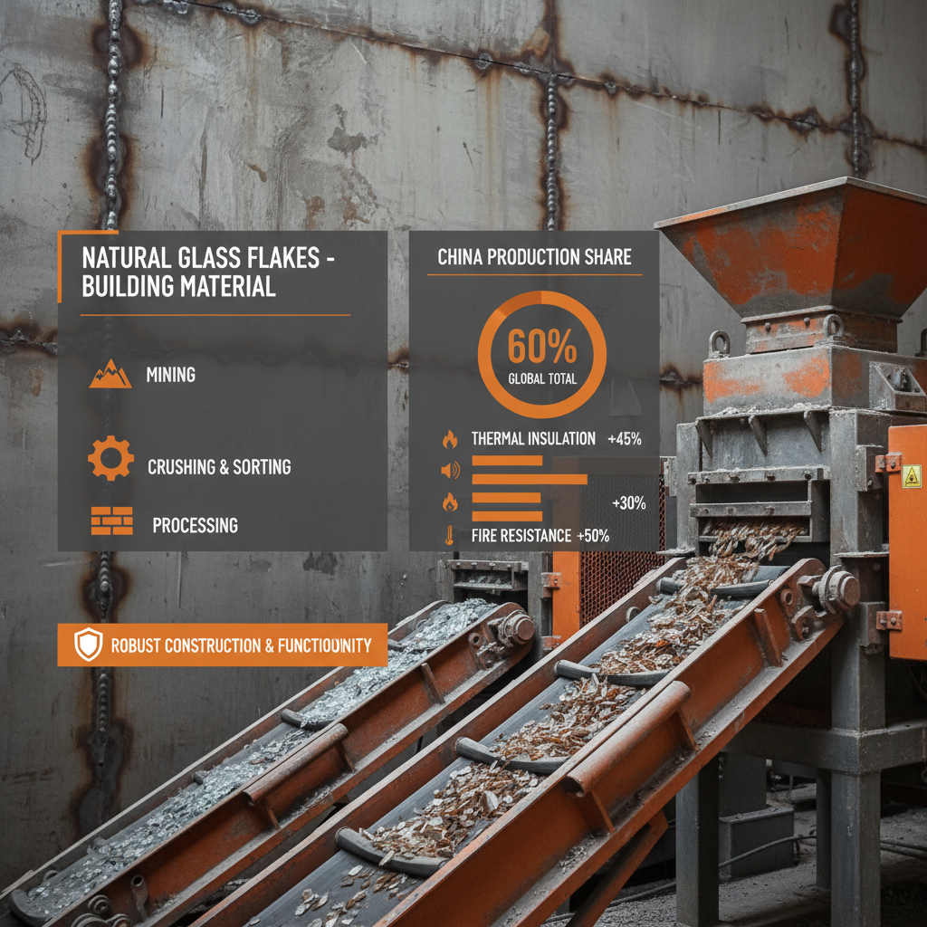 China natural Glass Flakes Building Material