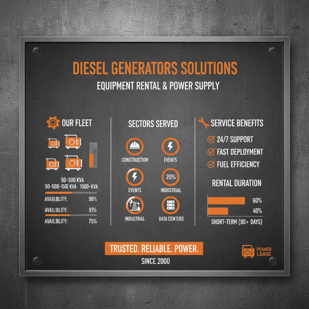 diesel generators for hire Supplier