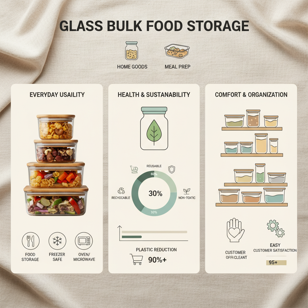 glass bulk food storage containers
