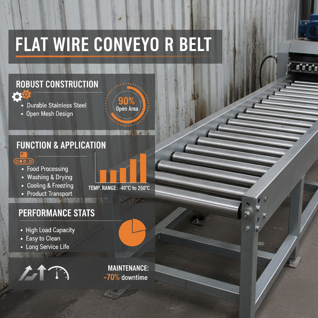 Flat Wire Conveyor Belt