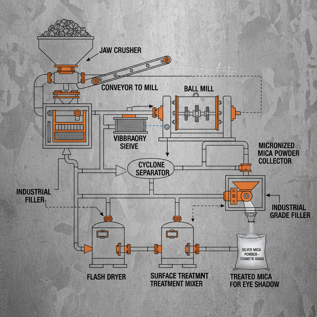 Silver Mica Powder Enhancing Beauty Industry
