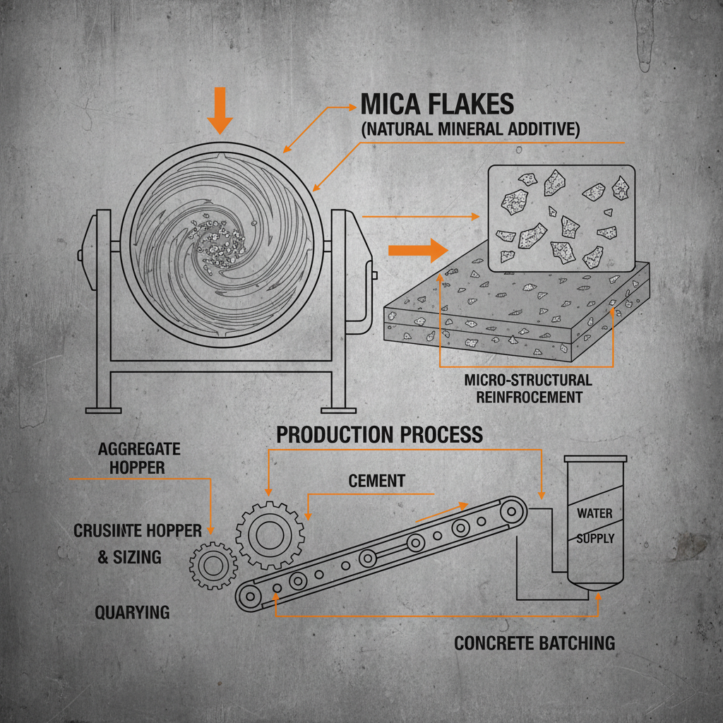 Mica Flakes for Concrete Superior Aesthetics Durability