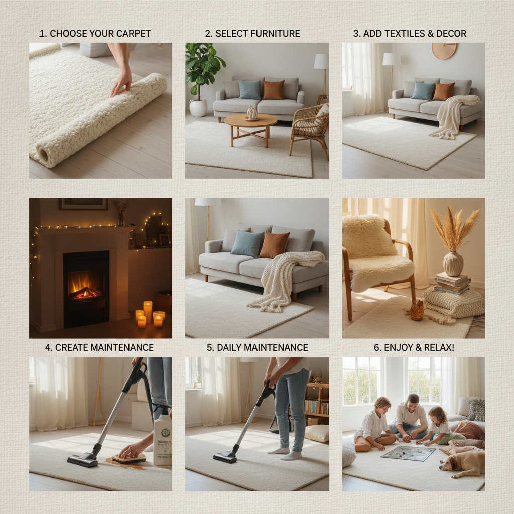 Elevate Your Space with White Carpets