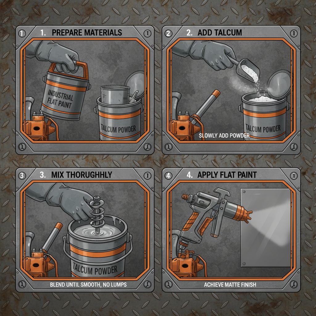 Talcum Powder for Optimal Paint Flattening