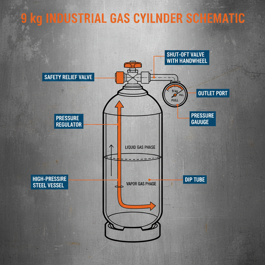 Premium 9 kg Gas Cylinders