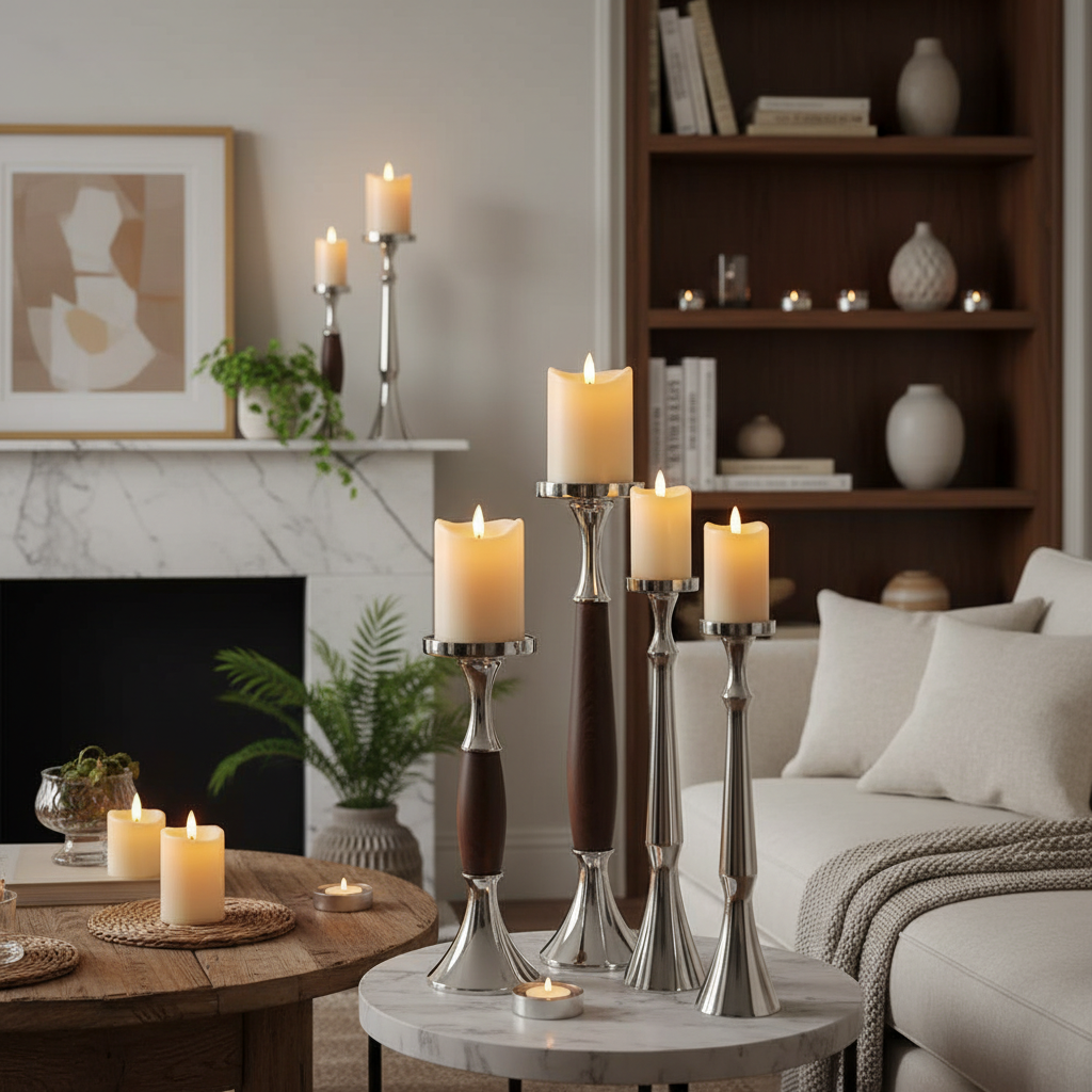 Enhance Your Home Ambiance with Realistic Flameless Candles with Flickering Flame