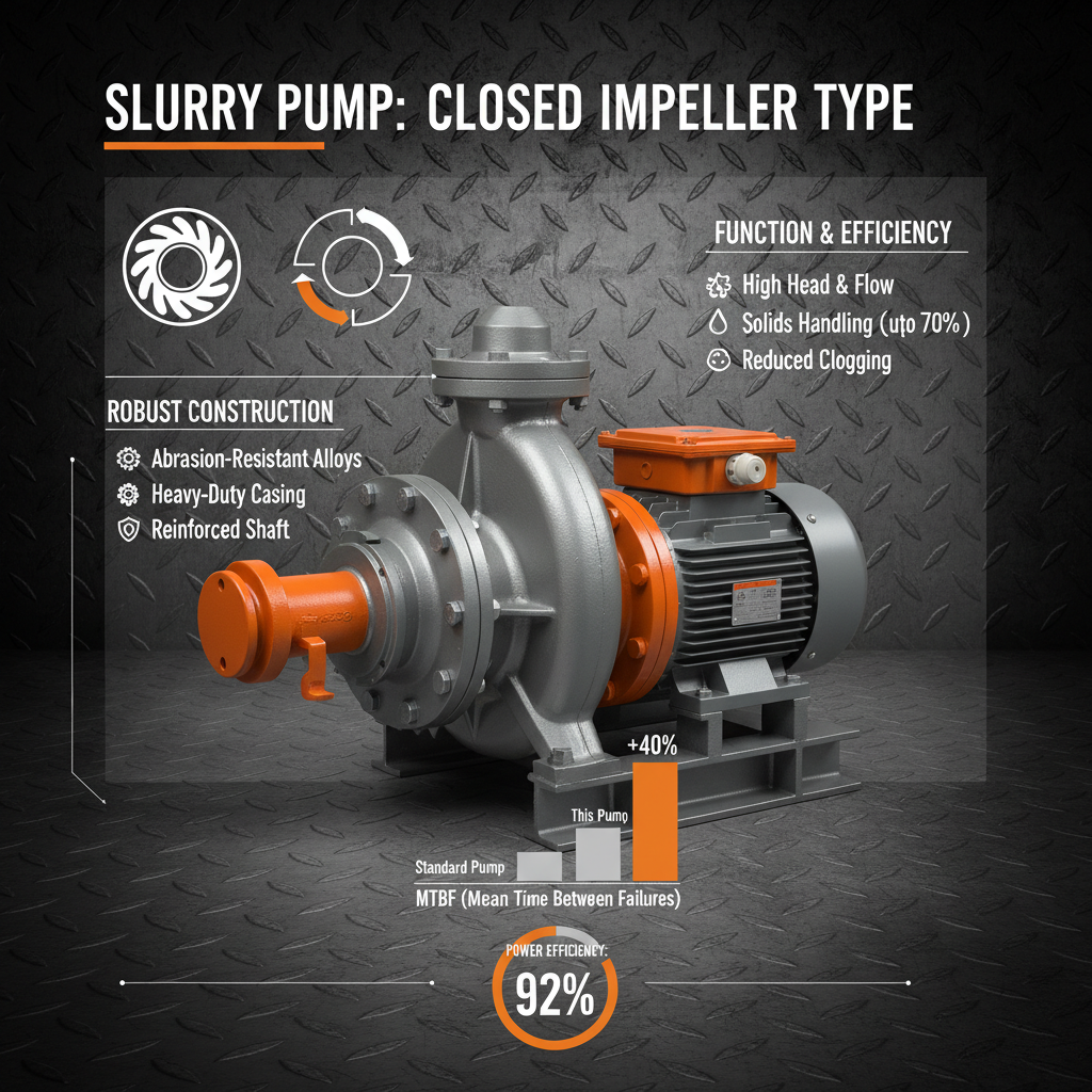High Quality Close Impeller Type Slurry Pump Solutions for Demanding Applications