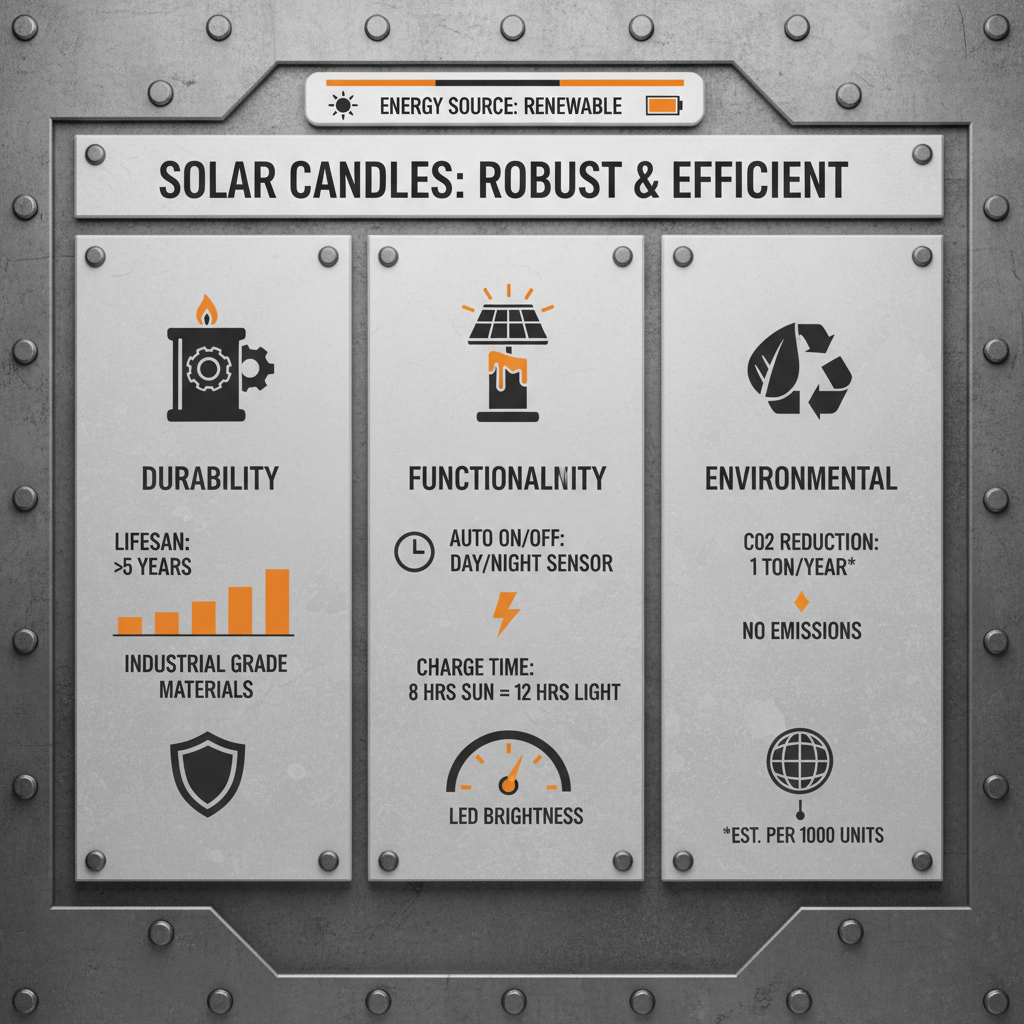 Enhance Your Outdoor Spaces with Beautiful and Sustainable Solar Candles