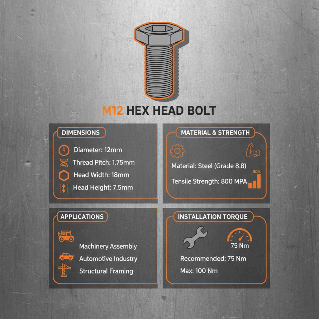 Comprehensive Guide to M12 Hex Head Bolt Specifications and Applications