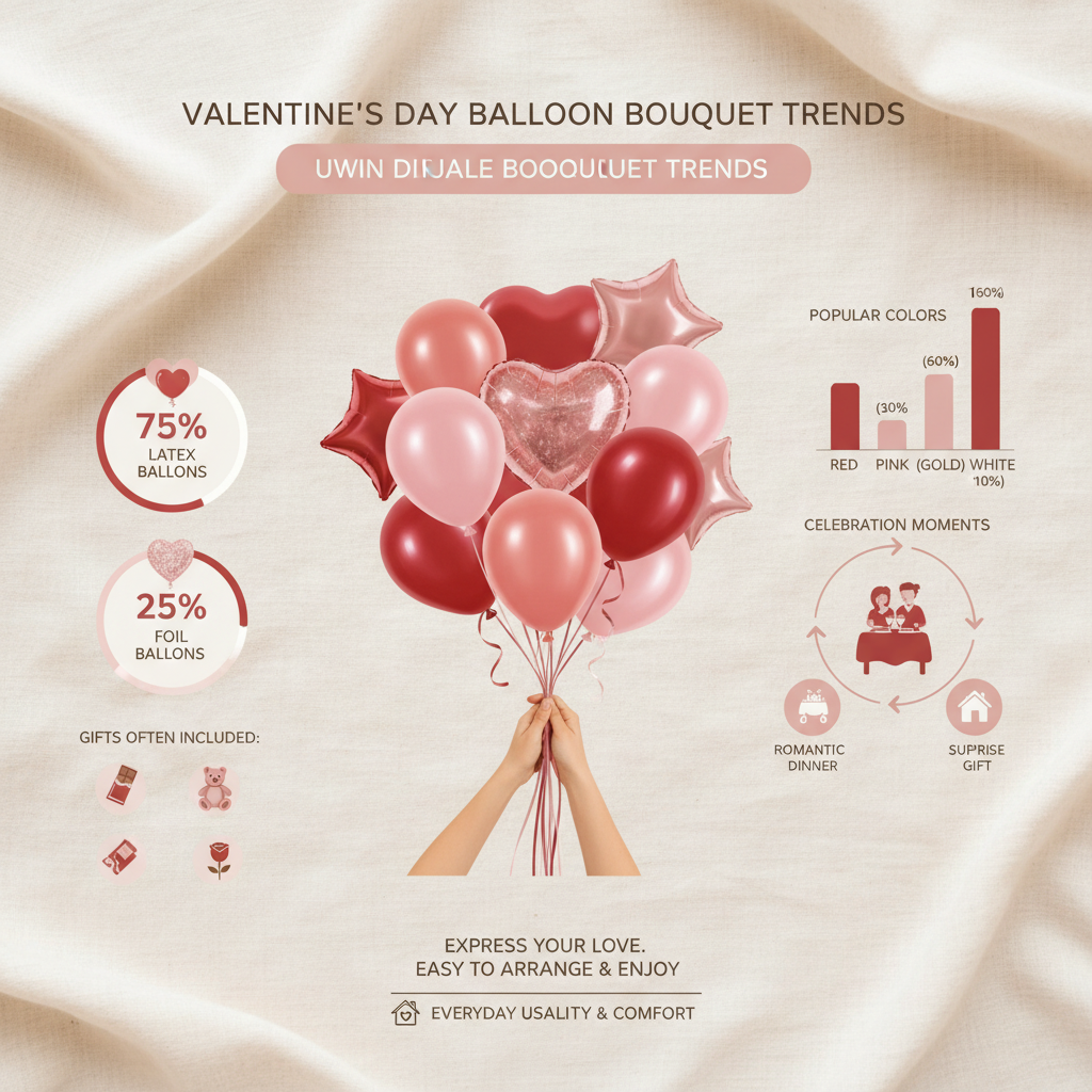 Celebrate Valentines Day with a Stunning Balloon Bouquet for Your Loved One