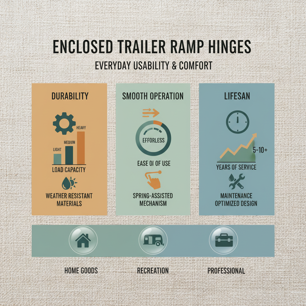 Essential Guide to Enclosed Trailer Rear Ramp Door Hinges for Safe Operation