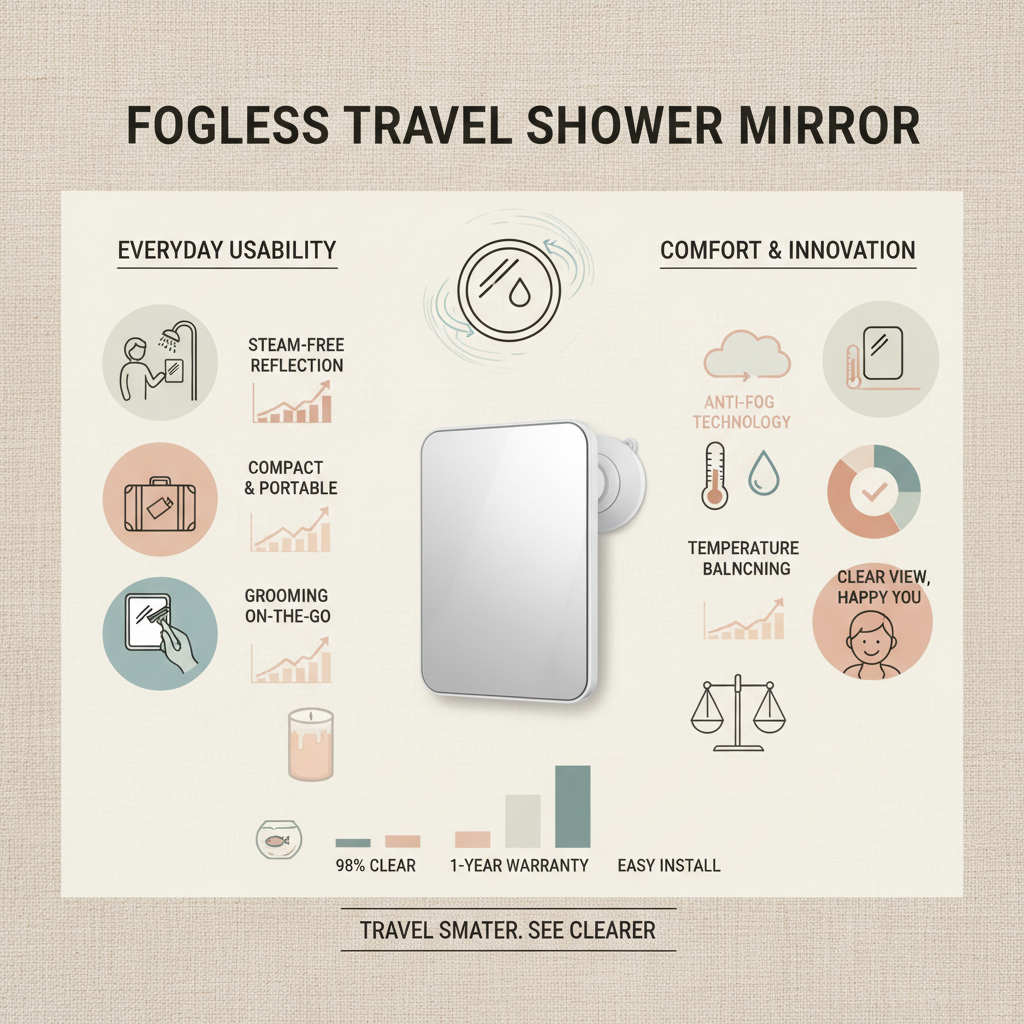 Enhance Your Travels with a Convenient Fogless Travel Shower Mirror