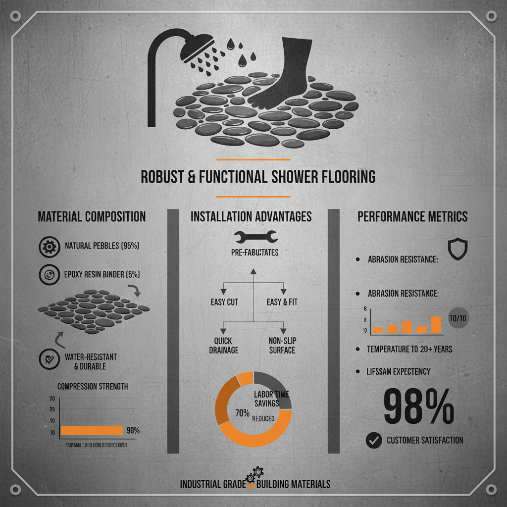 Transform Your Bathroom with a Luxurious Flat Pebble Stone Shower Floor