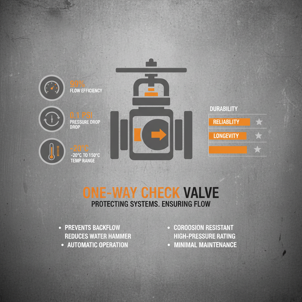 a one way check valve