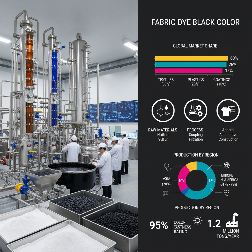 fabric dye black colour